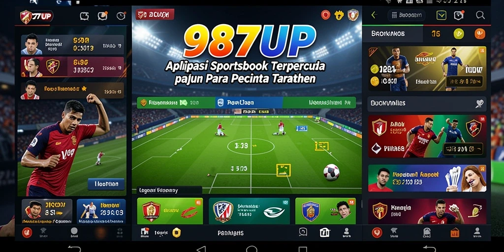 Tampilan antarmuka 987UP dengan berbagai opsi taruhan olahraga.