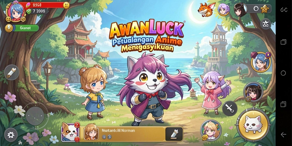 Screenshot menunjukkan karakter utama dalam aksi gameplay yang memukau.