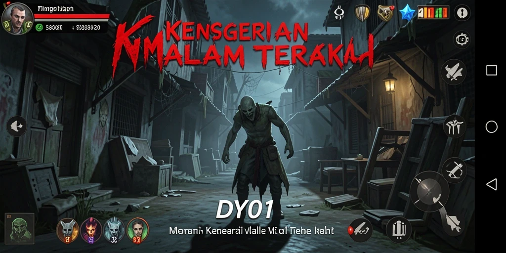 Gameplay DY01 dengan atmosfer Horror yang intens dan menakutkan.