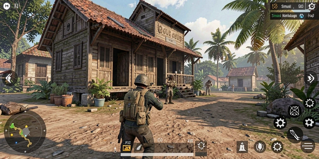 Tampilan menarik dari gameplay F32 yang mengasyikkan.