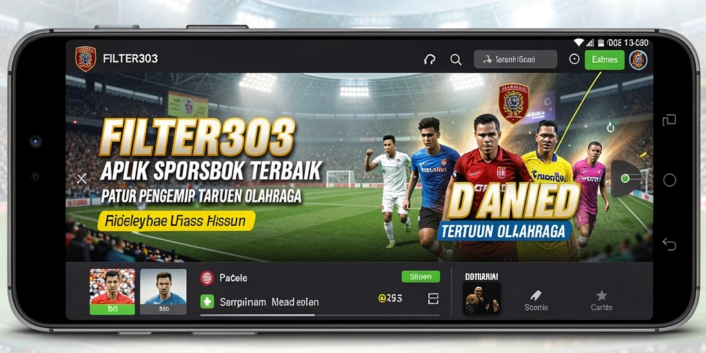 Tampilan gameplay FILTER303 dengan berbagai pilihan taruhan olahraga.