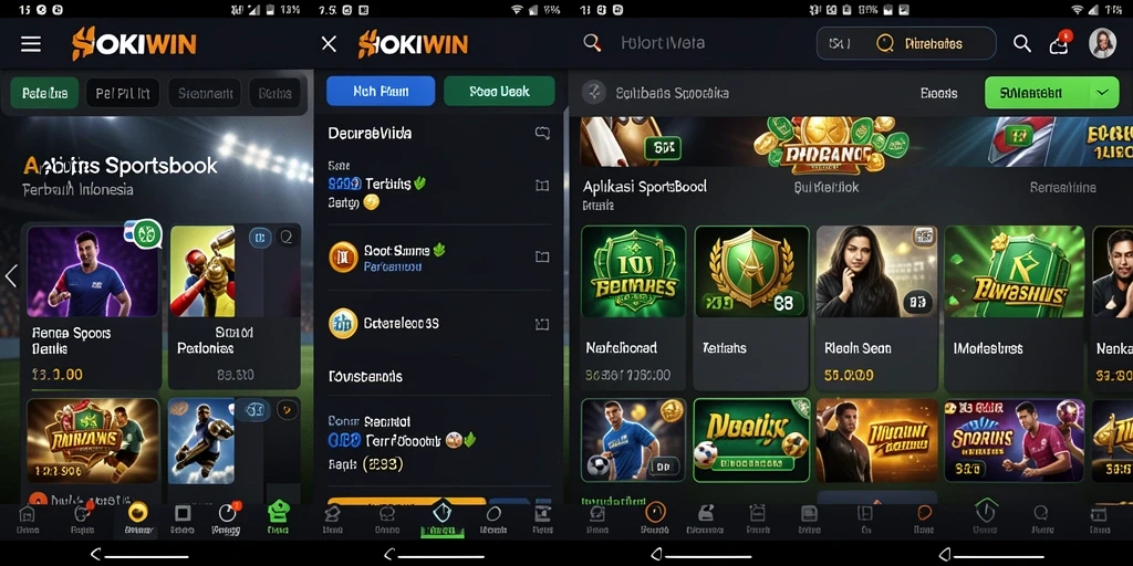 Tampilan gameplay menarik dalam aplikasi Sportsbook HOKIWIN.