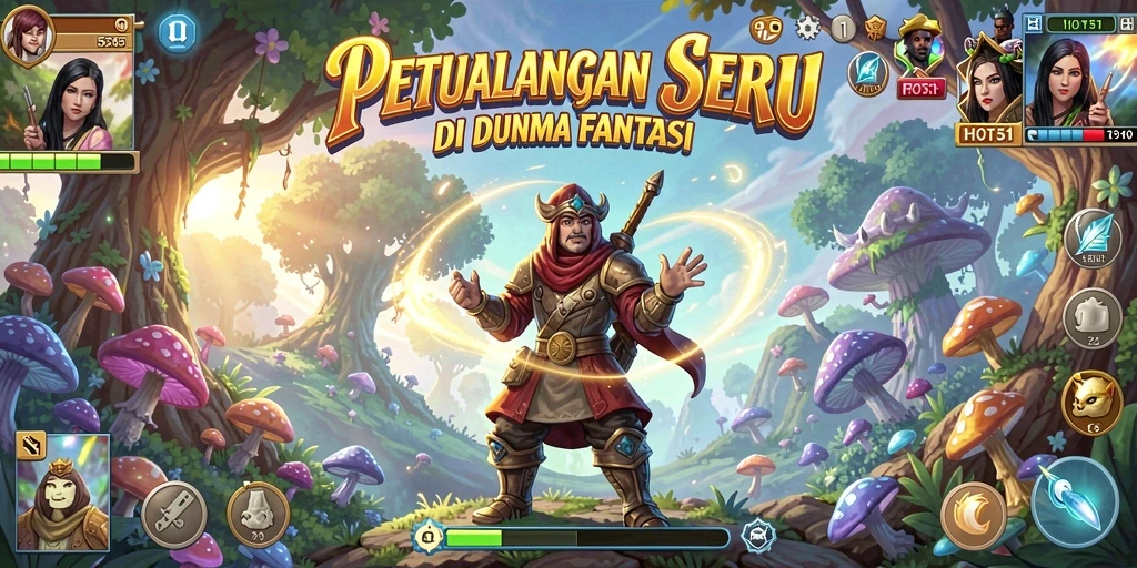 Tampilan gameplay HOT51 yang menakjubkan dan penuh petualangan.
