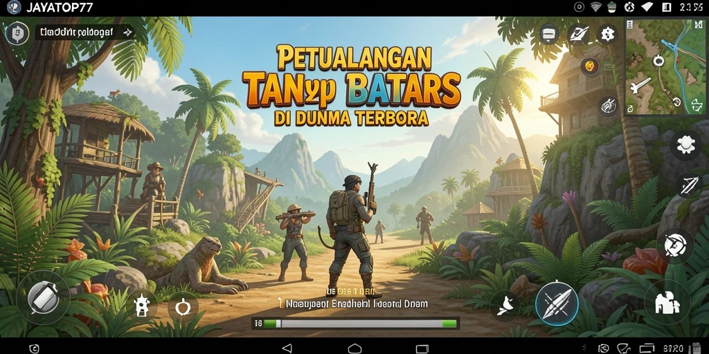 Screenshot utama JAYATOP77 menampilkan aksi seru di dunia terbuka.