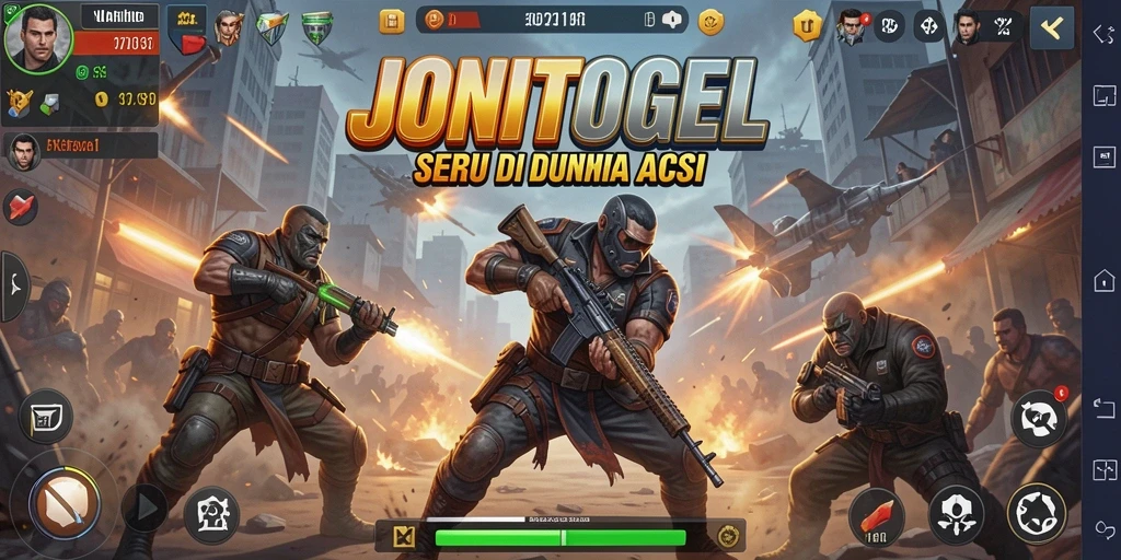Tampilan gameplay JONITOGEL yang penuh aksi dan seru.