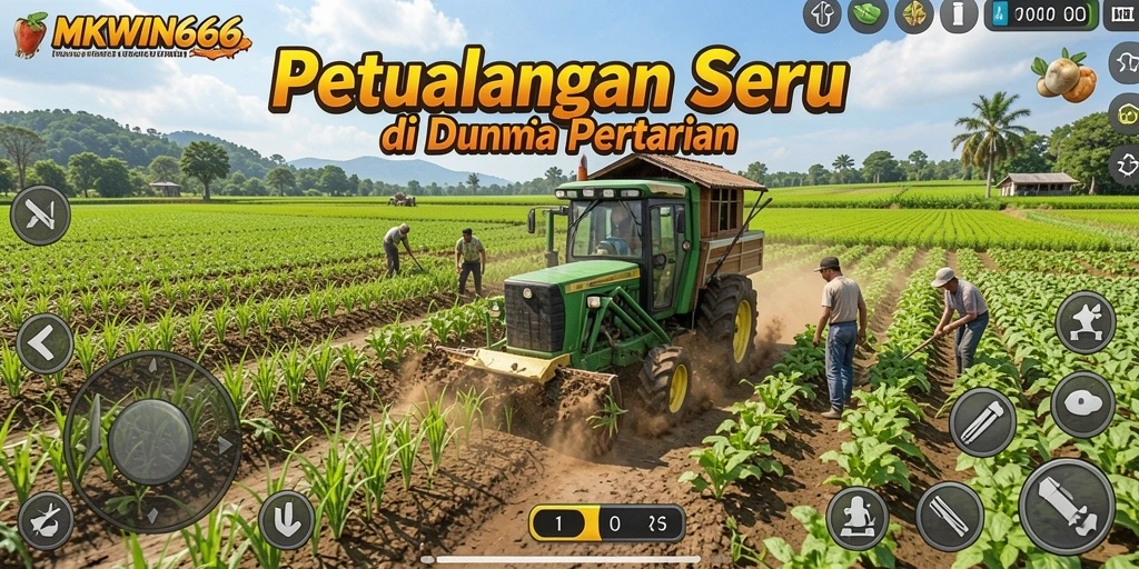 Gameplay seru dalam <strong>MKWIN666</strong> dengan aktivitas bertani dan merawat hewan.