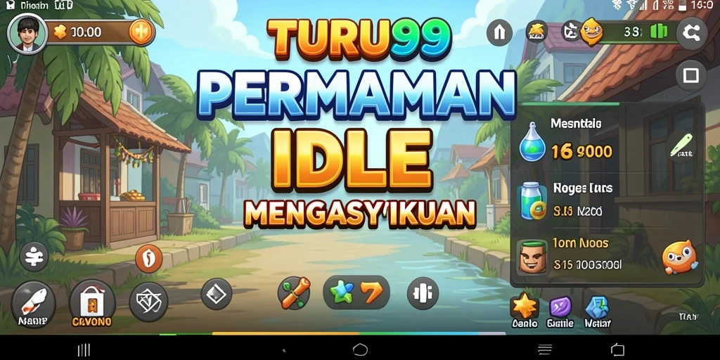 Screenshot utama TURU99 menampilkan gameplay Idle yang menarik dan interaktif.