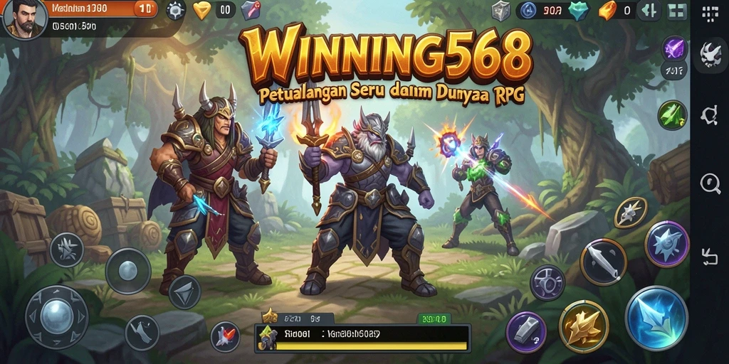 Tampilan gameplay menarik dalam petualangan RPG yang mendebarkan.