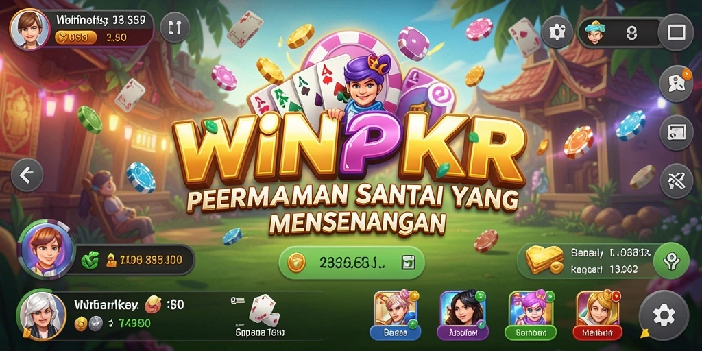 Tampilan gameplay <strong>WINPKR</strong> yang ceria dan penuh keseruan.